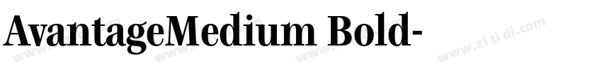 AvantageMedium Bold字体转换